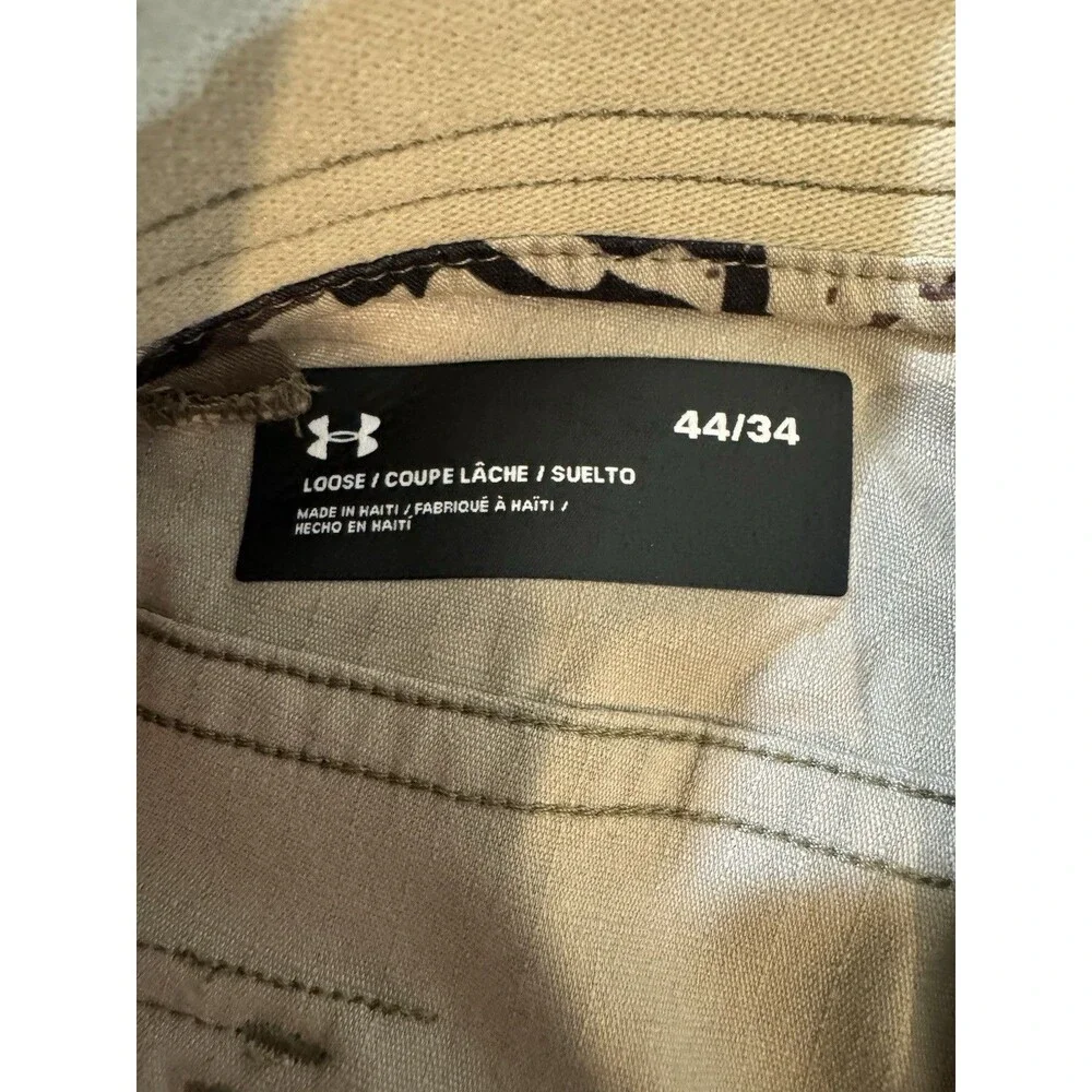 Under Armour Camo Multicolor Hunting/Tactical Pants Loose Mens Size 44x32